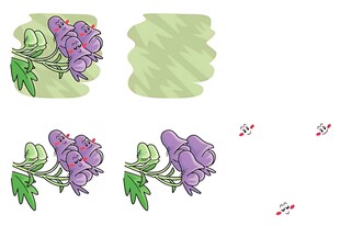 蝴蝶从花朵旁飞走画面