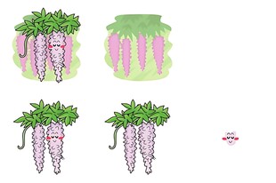 手绘紫色胡萝卜插画素材