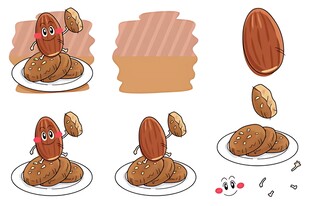 杏仁美食制作过程展示