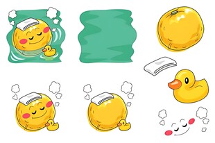 可爱小黄鸭周边产品展示