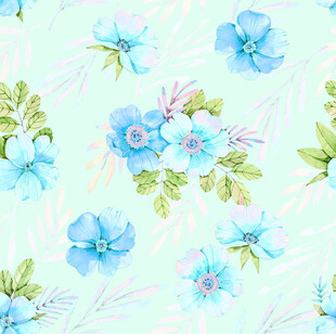 小碎花 大花 水彩花 手绘花