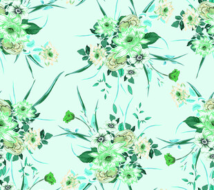 小碎花 大花 水彩花 手绘花