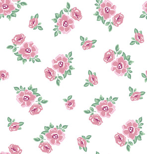 小碎花 大花 水彩花 手绘花