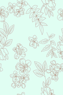 小碎花 大花 水彩花 手绘花