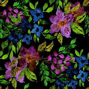 多彩花卉图案