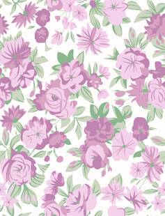 淡紫色花卉图案背景