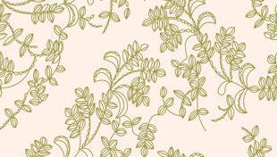 花卉藤蔓图案背景纹理