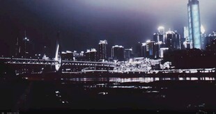 城市夜景璀璨灯光