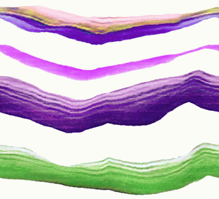 多彩波浪线条艺术图案