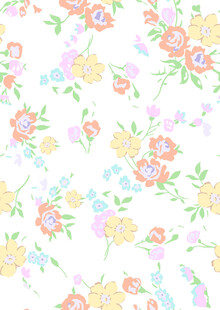 清新花卉图案背景