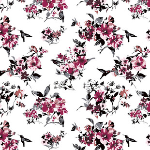 花卉图案 清新浪漫印花