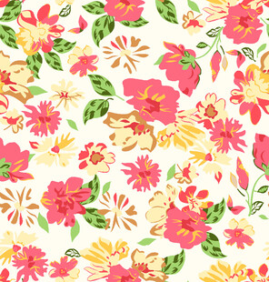 缤纷花卉图案背景