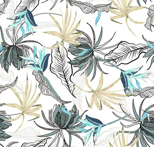 花卉植物图案的精美设计