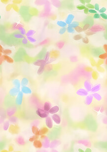 缤纷花朵梦幻背景图