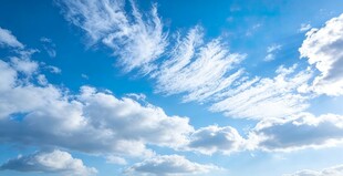 蓝天白云美景