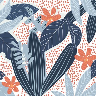 热带植物花卉图案设计