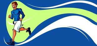 活力运动少年感背景