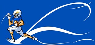 动感橄榄球运动员精彩瞬间