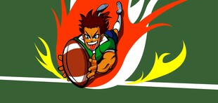 橄榄球运动员激情冲刺瞬间