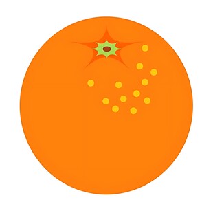 可爱卡通橙子形象设计