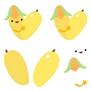 可爱玉米卡通形象设计素材