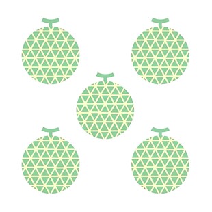 绿色几何图案苹果图标