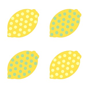 可爱柠檬图案装饰元素