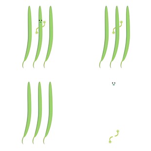 嫩绿豆角素材图