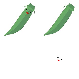 可爱拟人化豌豆形象图