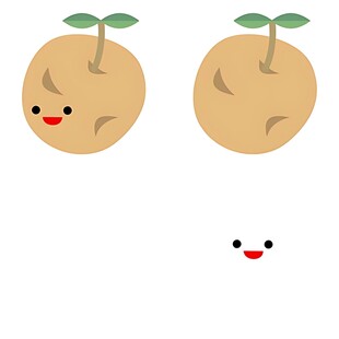 可爱发芽土豆与小表情