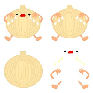 可爱拟人化洋葱卡通形象