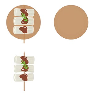 卡通风格串串插画设计