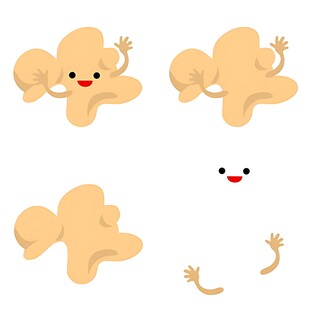 可爱卡通云朵元素集合