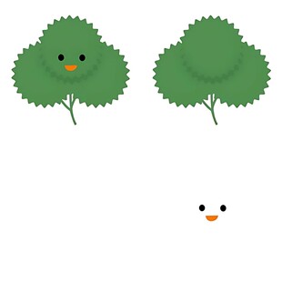 微笑小树与笑脸