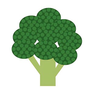 卡通西兰花图标