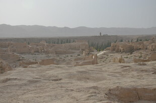 荒凉沙漠地貌景观