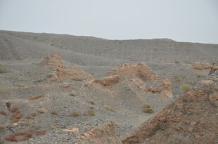 荒凉沙漠地貌景观