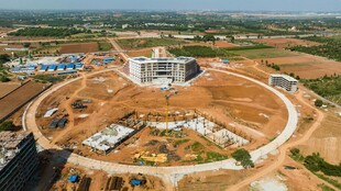 施工现场鸟瞰图