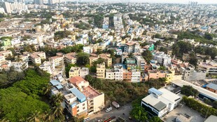 城市建筑鸟瞰景观