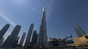 迪拜城市天际线壮观景象