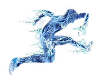 体育运动人物剪影 