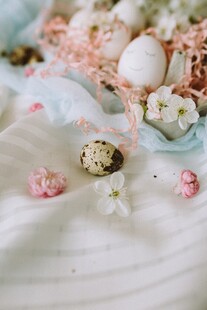 复活节彩蛋装饰精美场景