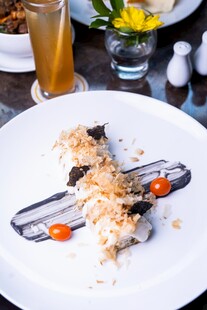 精致摆盘的美味特色菜肴