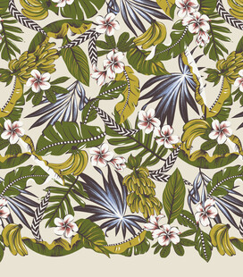 花卉鸟类图案的精美织物