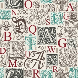 复古字母图案背景纹理
