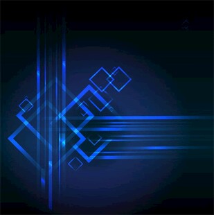 科技感蓝色线条几何图案