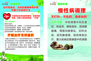慢性病调理宣传页