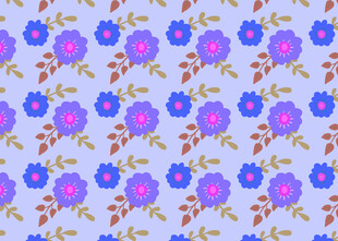 紫色花卉图案背景纹理