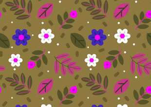 花卉叶子图案背景纹理