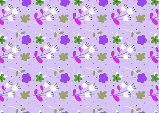 紫色花卉图案背景纹理